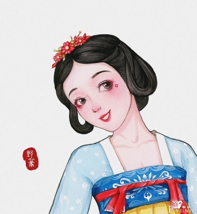 迪士尼公主们不仅换了发型，还穿上了汉服，这份中国风太美了-2.jpg