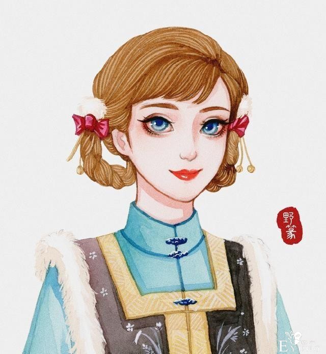 迪士尼公主们不仅换了发型，还穿上了汉服，这份中国风太美了-6.jpg