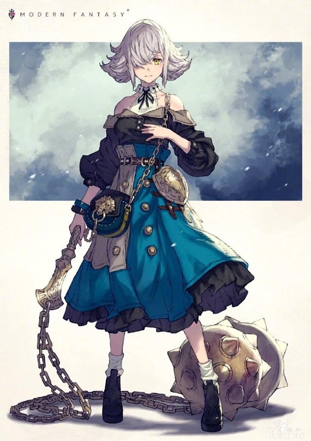 这位画师笔下的JK小姐姐太帅了，一手拿书包，一手拿武器-4.jpg