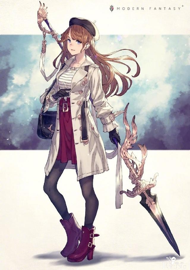 这位画师笔下的JK小姐姐太帅了，一手拿书包，一手拿武器-7.jpg