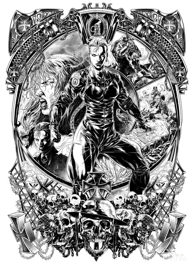 美式漫画线稿看着绝对是享受！黑白线稿有种彩稿无法替代的魅力！-3.jpg