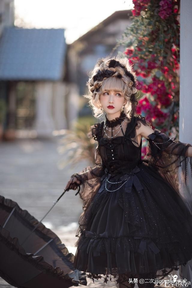 Lolita：黑白花嫁与花，美艳端庄，柔美华丽令人赏心悦目-12.jpg