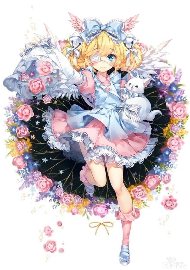 这么可爱的萌妹子插画不看会后悔哦！不仅造型可爱画面还很华丽呢-7.jpg