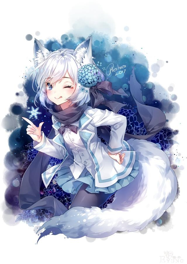 这么可爱的萌妹子插画不看会后悔哦！不仅造型可爱画面还很华丽呢-11.jpg