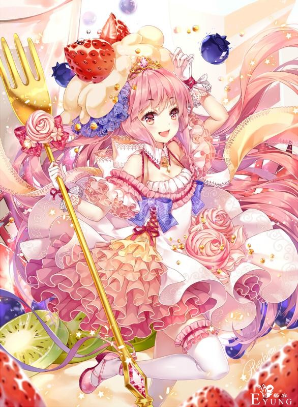 这么可爱的萌妹子插画不看会后悔哦！不仅造型可爱画面还很华丽呢-15.jpg