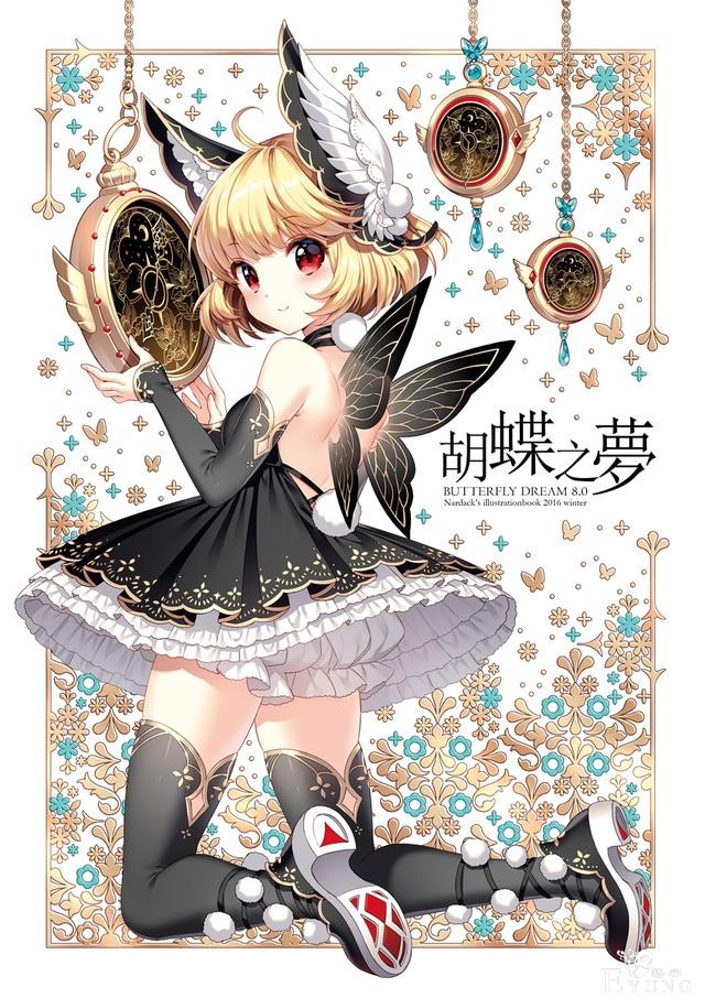 肤白腿长大眼萌！韩国女画师绘制的同人妹子插画简直太可爱了！-3.jpg