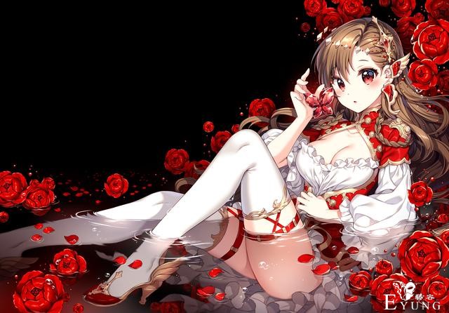肤白腿长大眼萌！韩国女画师绘制的同人妹子插画简直太可爱了！-1.jpg