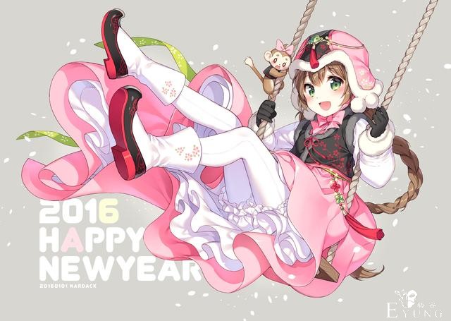 肤白腿长大眼萌！韩国女画师绘制的同人妹子插画简直太可爱了！-4.jpg