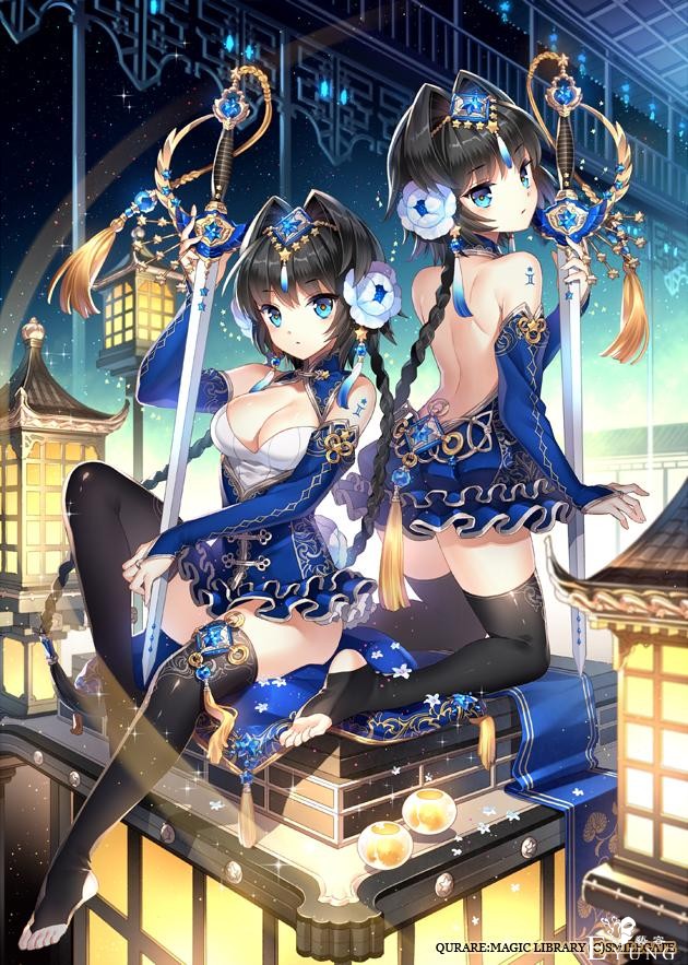 肤白腿长大眼萌！韩国女画师绘制的同人妹子插画简直太可爱了！-13.jpg