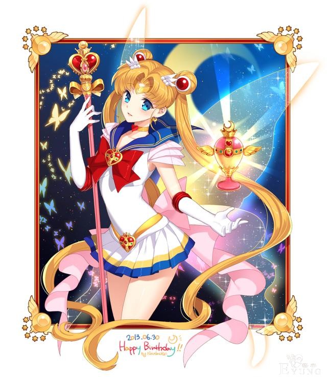 肤白腿长大眼萌！韩国女画师绘制的同人妹子插画简直太可爱了！-17.jpg