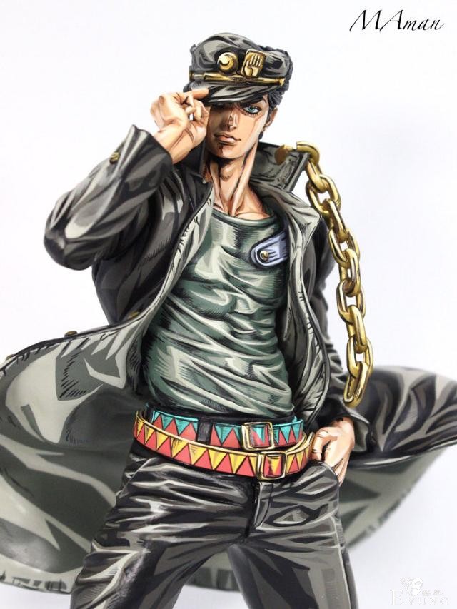 网友中奖了个JOJO手办，嫌太难看自己涂装了一遍，成品效果太惊艳-3.jpg