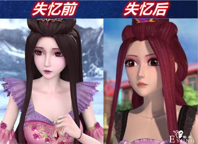 叶罗丽仙子失忆前后变化大，冰公主染发变人类，而她失忆后变丑了-4.jpg