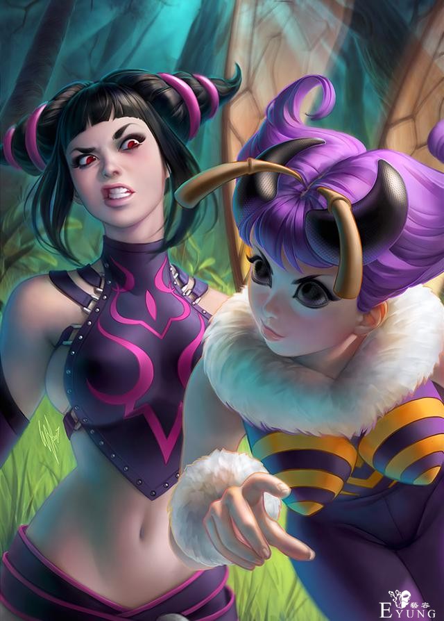 这个哈莉和神奇女侠画的莫名有点萌！南非画师笔下阳光的美女形象-4.jpg