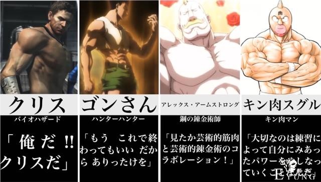 五张图看19位ACG肌肉男女：三笠人美腹肌多，他撞脸十冷哪吒-4.jpg