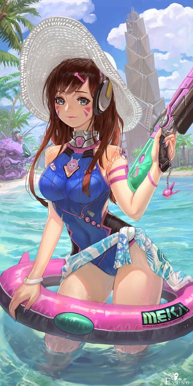 一组韩国画师绘制的漂亮的同人插画图！女性角色的设定相当可爱！-1.jpg