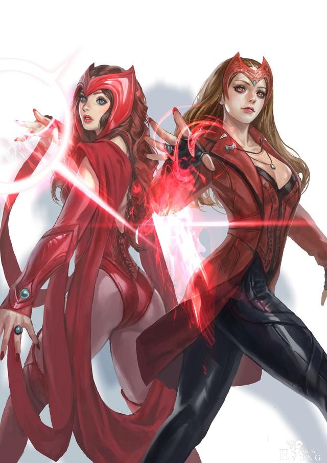 一组韩国画师绘制的漂亮的同人插画图！女性角色的设定相当可爱！-2.jpg