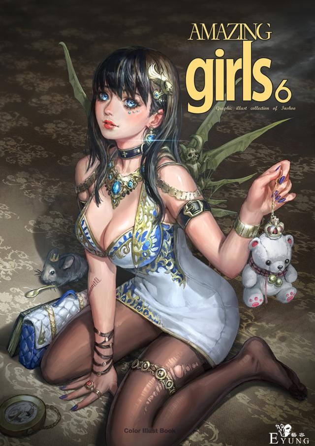 一组韩国画师绘制的漂亮的同人插画图！女性角色的设定相当可爱！-6.jpg