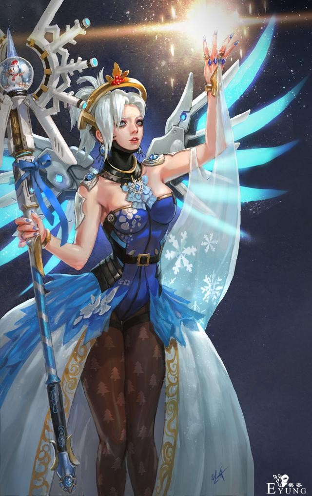 一组韩国画师绘制的漂亮的同人插画图！女性角色的设定相当可爱！-4.jpg
