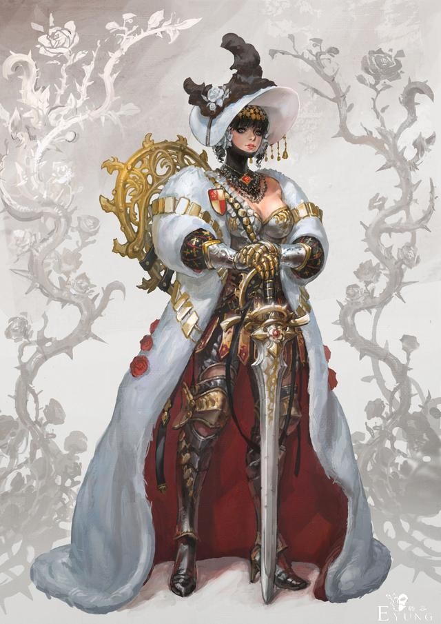 一组韩国画师绘制的漂亮的同人插画图！女性角色的设定相当可爱！-5.jpg