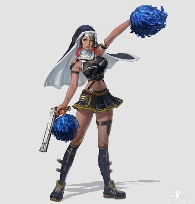 一组韩国画师绘制的漂亮的同人插画图！女性角色的设定相当可爱！-14.jpg