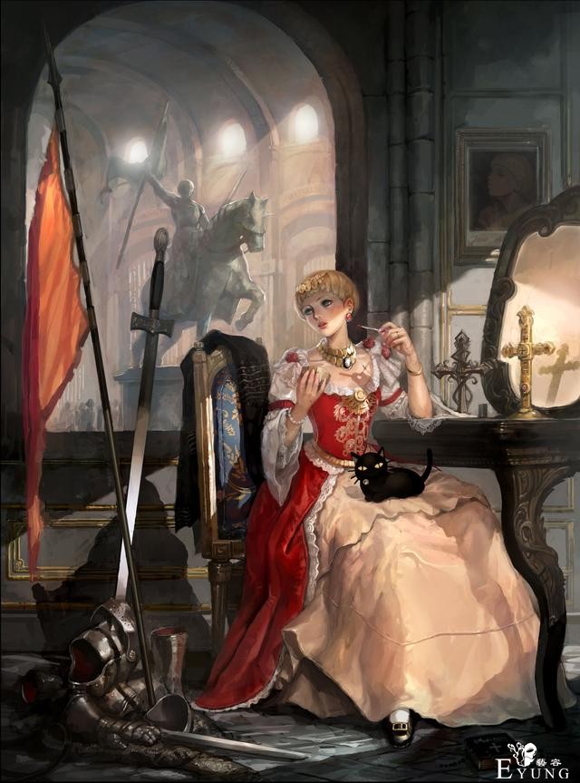 一组韩国画师绘制的漂亮的同人插画图！女性角色的设定相当可爱！-23.jpg