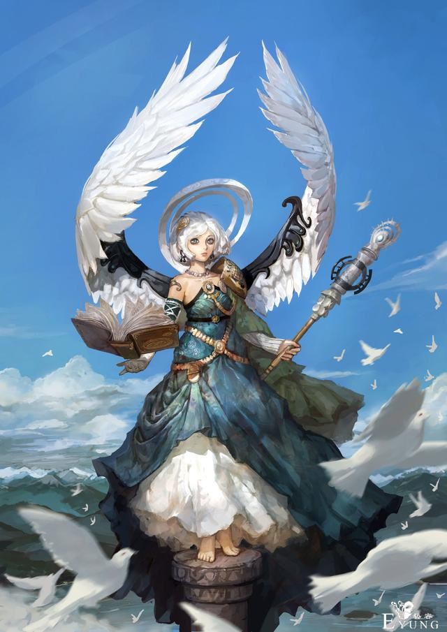 一组韩国画师绘制的漂亮的同人插画图！女性角色的设定相当可爱！-24.jpg