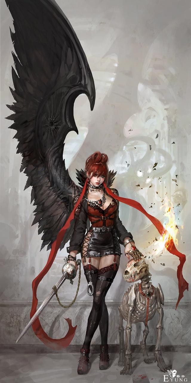 一组韩国画师绘制的漂亮的同人插画图！女性角色的设定相当可爱！-29.jpg