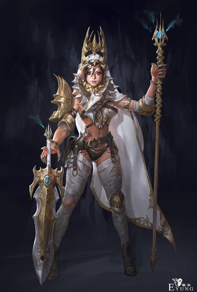 一组韩国画师绘制的漂亮的同人插画图！女性角色的设定相当可爱！-27.jpg