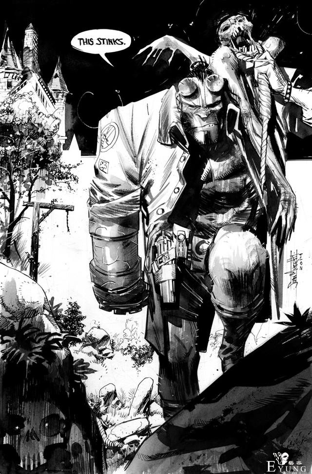 漫画最见功力的绝对是黑白线稿！美国漫画家墨菲的线稿实在太潇洒-6.jpg