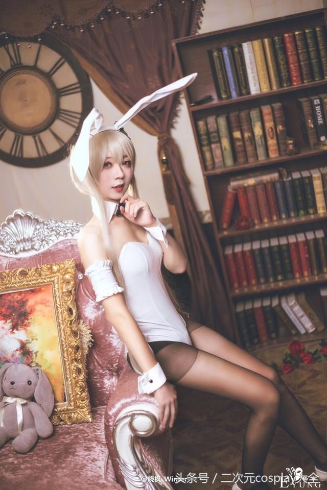 《缘之空》穹妹兔女郎cos，黑丝大长腿，这么可爱居然是男孩子？-3.jpg