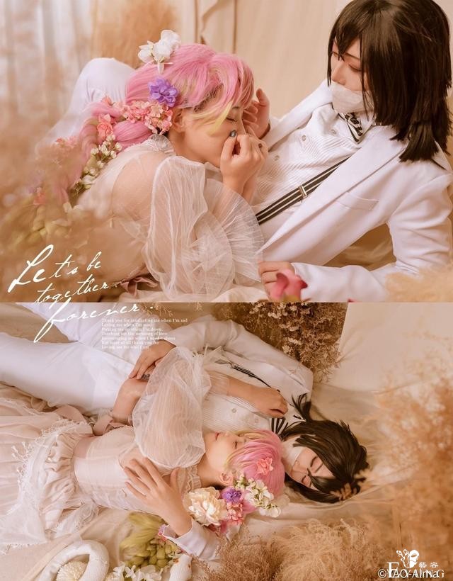 《鬼灭之刃》恋柱&amp;蛇柱，现代版同人cos，甜到了要一直幸福啊-6.jpg