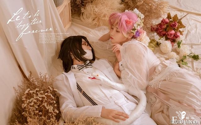 《鬼灭之刃》恋柱&amp;蛇柱，现代版同人cos，甜到了要一直幸福啊-9.jpg
