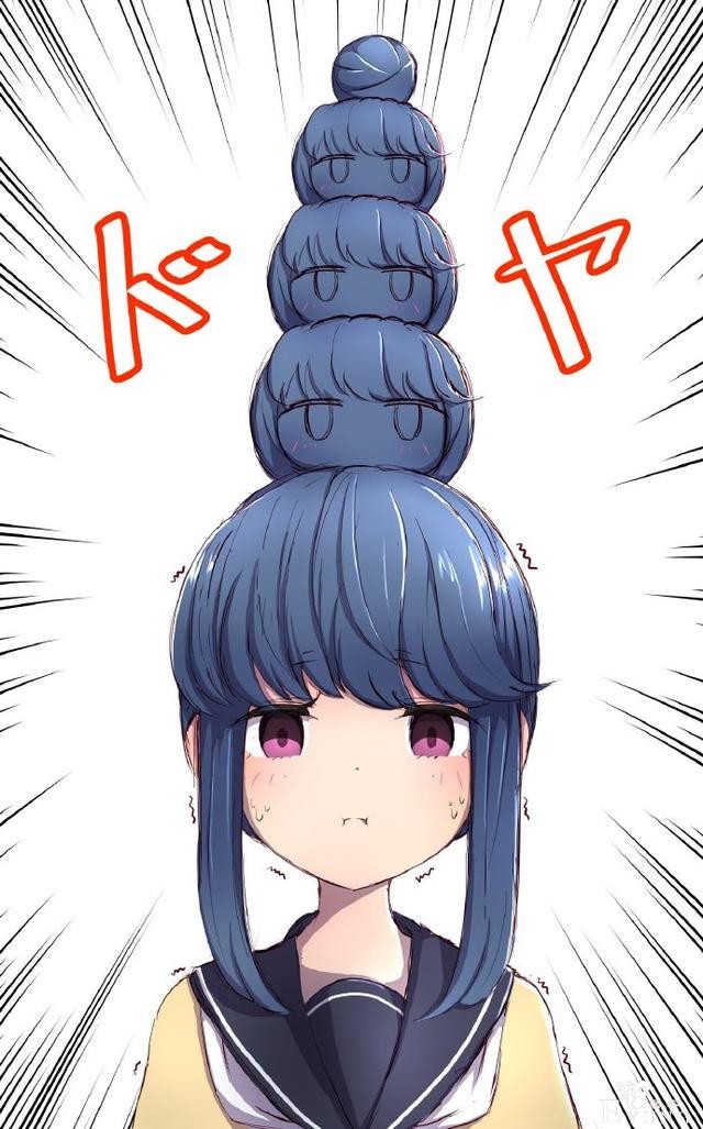 动漫妹子有个丸子头，结果被画师大佬玩坏了，各种P图太秀了-4.jpg