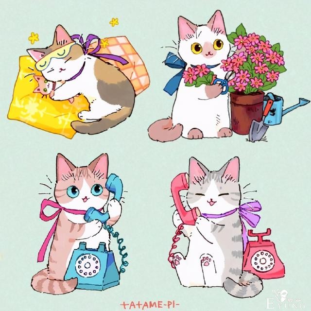 看多了猫耳娘，看看画师笔下的猫猫也挺好，多么可爱的生物啊-12.jpg