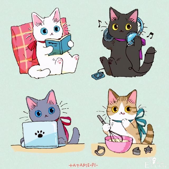 看多了猫耳娘，看看画师笔下的猫猫也挺好，多么可爱的生物啊-13.jpg