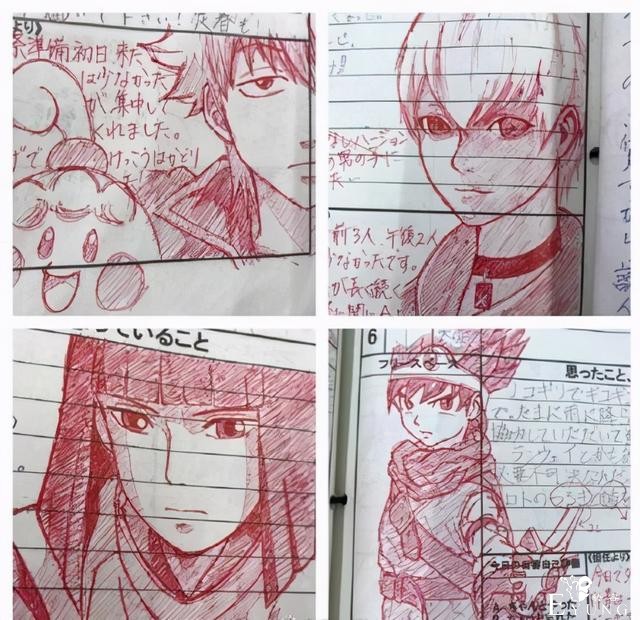 好老师是别人的！网友在联络簿绘制动漫角色，老师用漫画图神回应-8.jpg