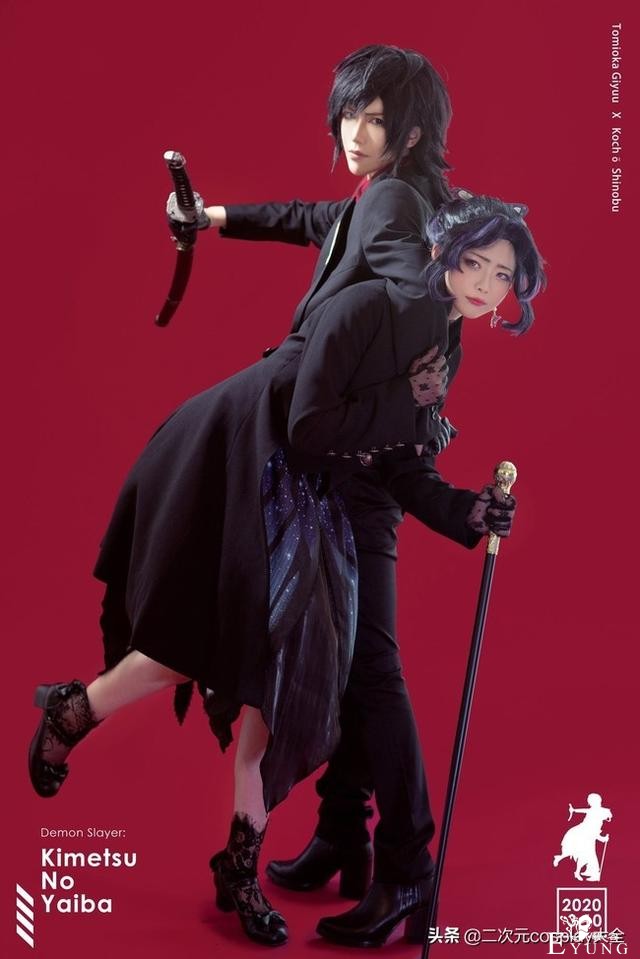 时尚杂志风，《鬼灭之刃》富冈义勇&amp;蝴蝶忍cos，颜值怦然心动-9.jpg