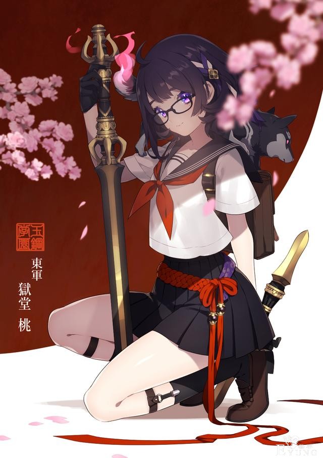 这些萌妹子同人插画画的好可爱啊！虽然上色方法很简单却让人感觉很华丽-1.jpg