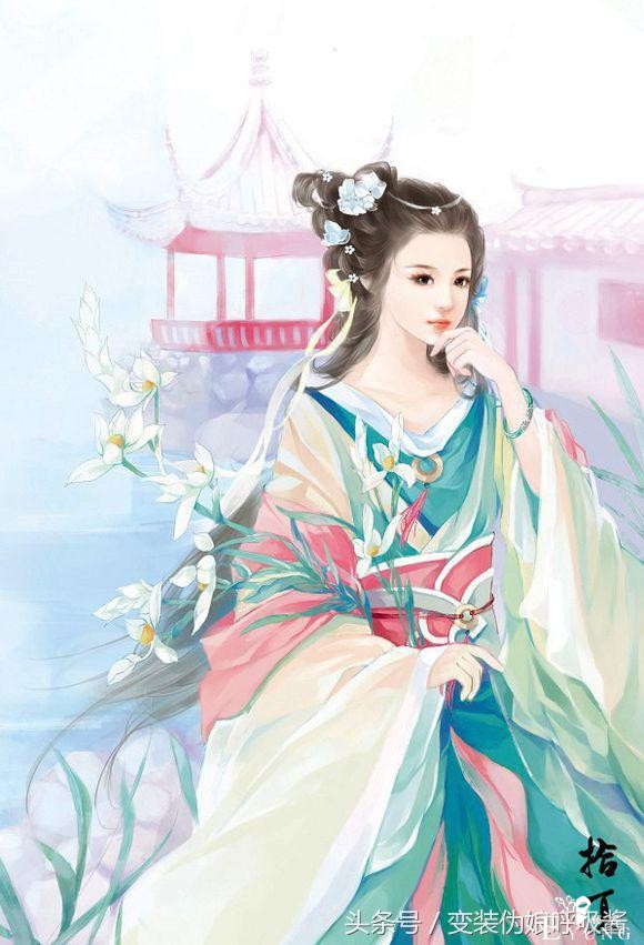 国产二次元古装女神，手绘古装美女高清大图鉴赏 第一弹-13.jpg