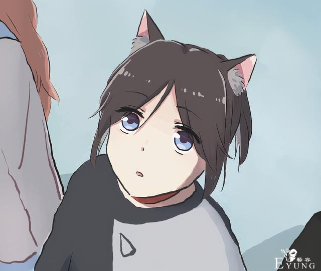 画师创作猫和主人的雨中小故事，画风好萌故事好逗-6.jpg