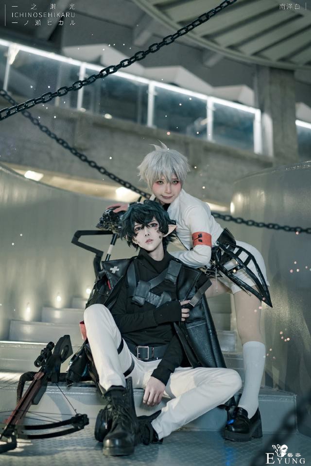 《明日方舟》梅菲斯特&amp;浮士德cos，美颜暴击，好多照片我满足了-11.jpg