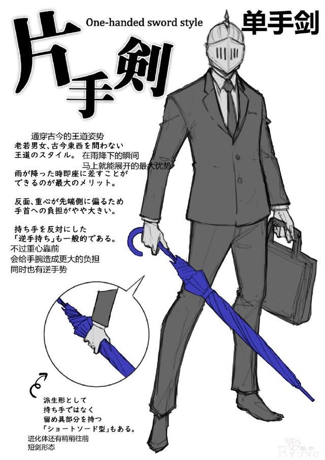 日本网友分享不同的拿伞姿势，果然人人都有一颗中二的心啊-3.jpg