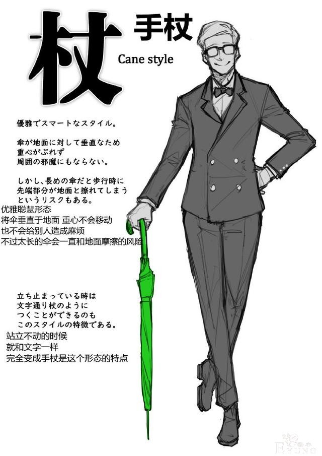 日本网友分享不同的拿伞姿势，果然人人都有一颗中二的心啊-1.jpg