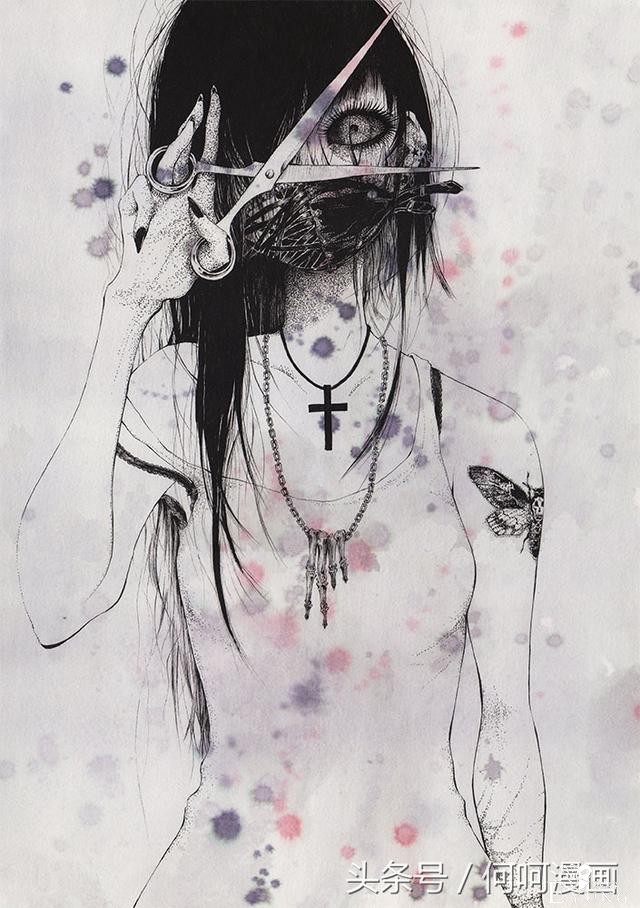 这种奇特又诡异的插画你能接受吗？！插画师笔下诡异的妹子们-7.jpg