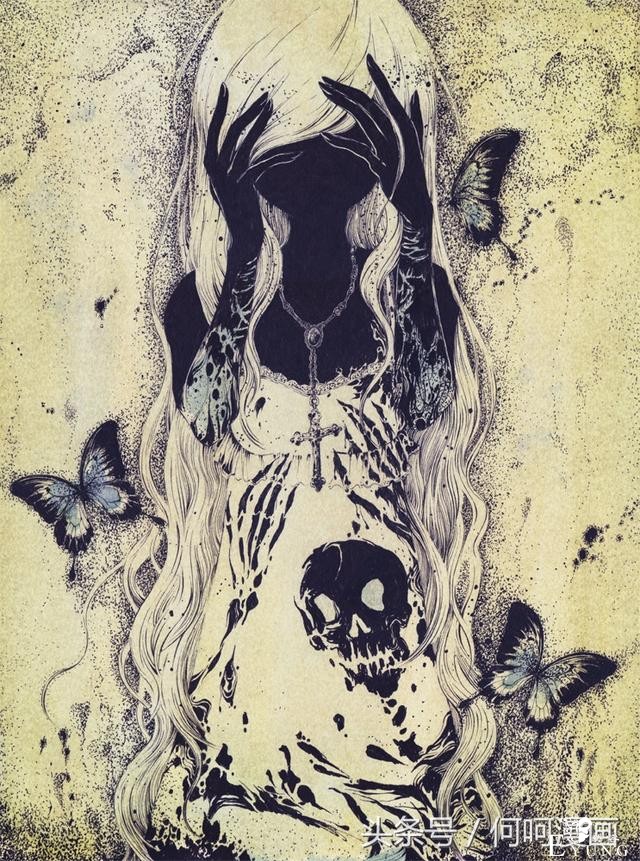 这种奇特又诡异的插画你能接受吗？！插画师笔下诡异的妹子们-10.jpg