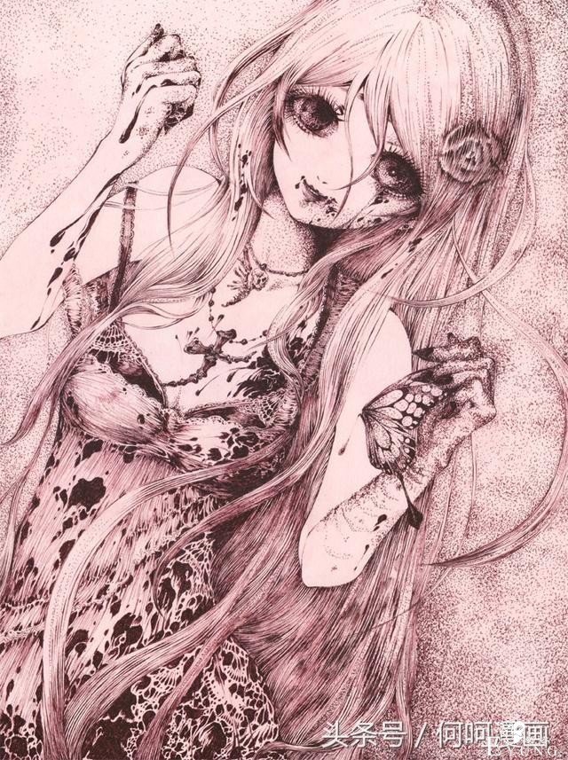 这种奇特又诡异的插画你能接受吗？！插画师笔下诡异的妹子们-14.jpg