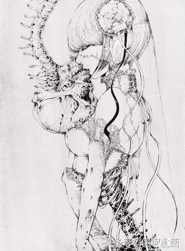 这种奇特又诡异的插画你能接受吗？！插画师笔下诡异的妹子们-13.jpg