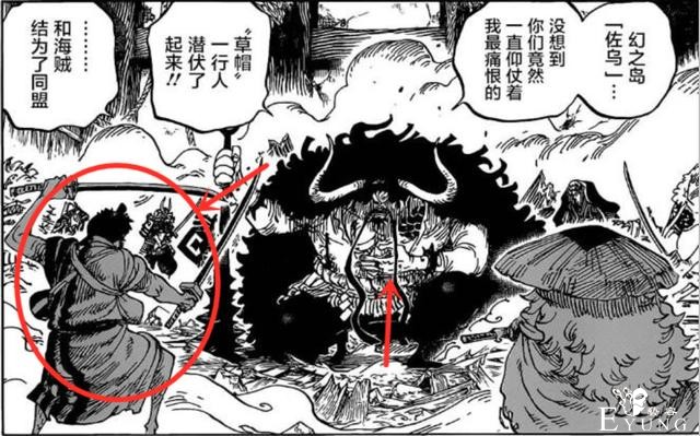海贼王1014话，锦卫门被凯多锤死？注意看狼牙棒，已经出现了裂缝-1.jpg