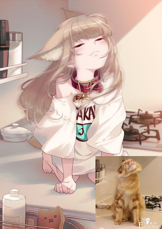糟糕，40原老师最近都没咋画猫耳娘，而是专心晒猫了-2.jpg