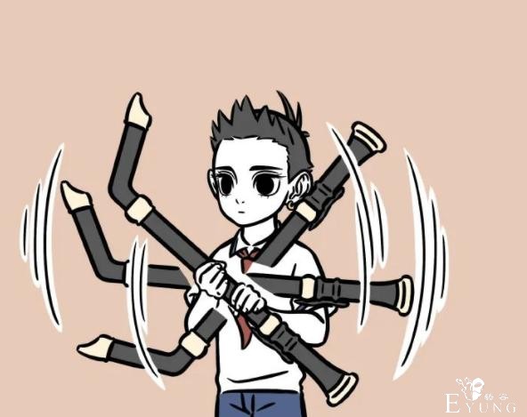 非人哉：老师叫同学们选竖笛，结果哪吒选了个称手的“兵刃”-4.jpg